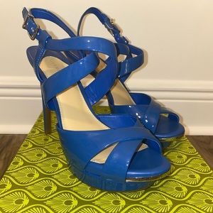 Blue Platform High Heels